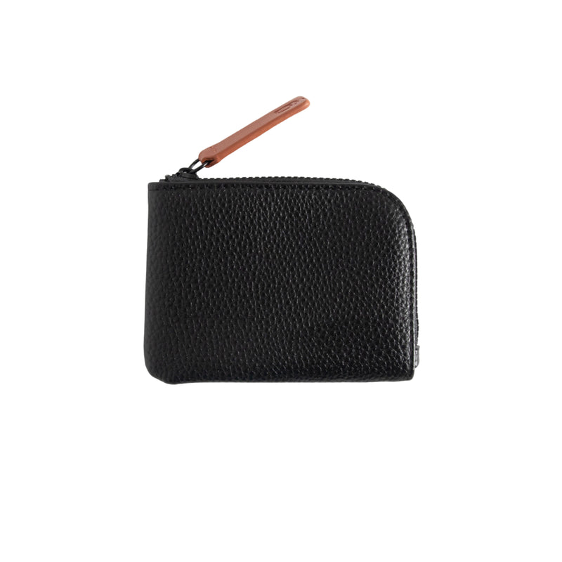 Men's Vegan Leather Corner Wallet | Black/Navy