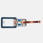 Men's Vegan Leather Luggage Tag | Navy