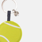 Padded Vegan Leather Tennis Ball Keyring