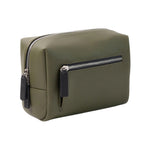 Vegan Leather Wash Bag | Khaki