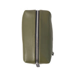 Vegan Leather Wash Bag | Khaki