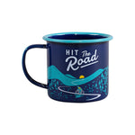 Enamel 'Hit The Road' Mug | 325ml