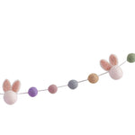 Felt Easter Bunny & Pom Pom Garland