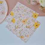 Spring Floral Napkins | Set of 16