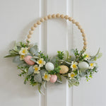 Spring Foliage Beaded Wreath