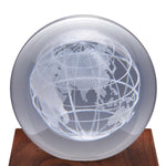 Amber Crystal Ball Light | 3D World Globe