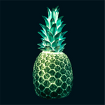 Pineapple Lamp | Glacier Blue