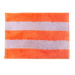 Bath Mat | Orange & Lilac Stripe