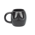 Body Shapes Boobs Round Mug | Black