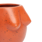 Body Shapes Boobs Round Mug | Terracotta