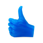 Body Shapes Thumbs Up Candle | Blue