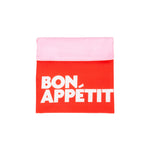 'Bon Appetit' Waterproof Snack Bag | Red