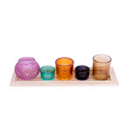 Candle Holder Set & Tray | Rectangular