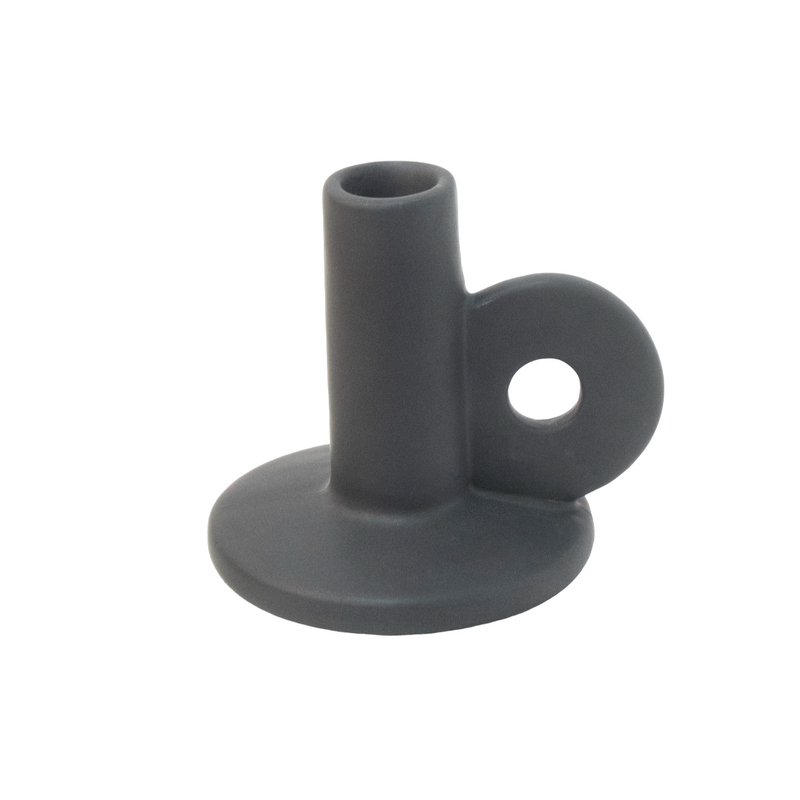 Ceramic Candle Holder | Black