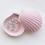 Ceramic Shell Jewellery Box | Soft Pink