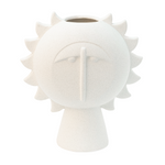 Ceramic Vase | Face | White