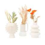 Ceramic Vase | Handled | White