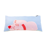 Double Sided Cushion | Lucky Cat | Pink & Blue