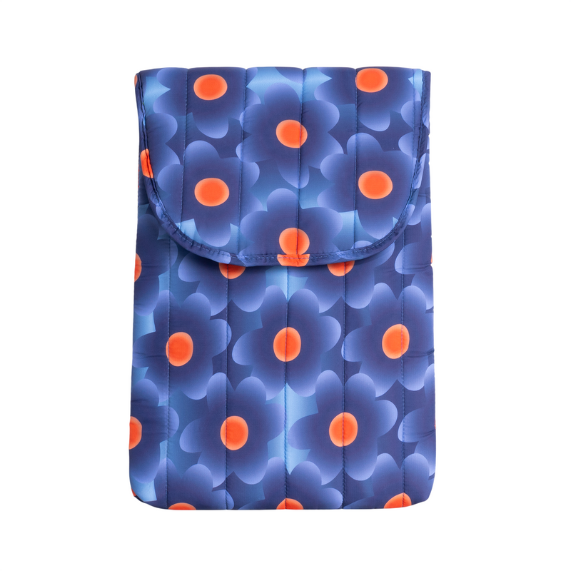 Floral Print Laptop Sleeve | Blue