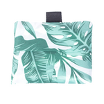 Foldable Shopper Big Bag (45 x 42cm) | Made from Recycled RPET Bottles | Green Palm Leaves