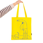 'Life Is Simple' Tote Bag | Yellow