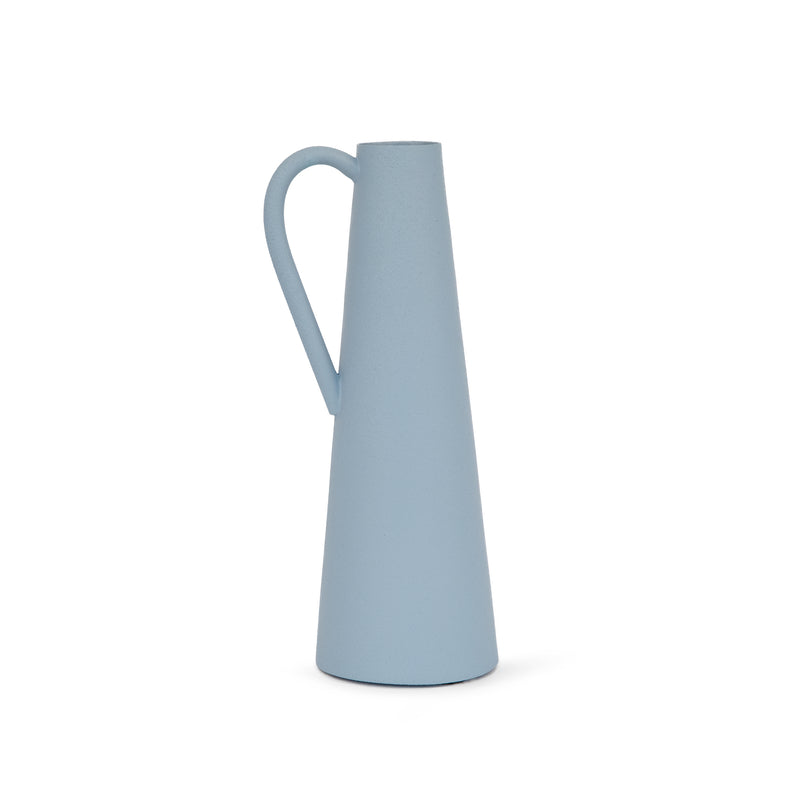 Luxe Collection Metal Vase | Light Blue | 24.5cm