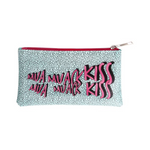 Fashionista Make-Up Pouch | Blue with Pink Glasses