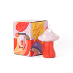 Mushroom Candle | Pink & Red | Small