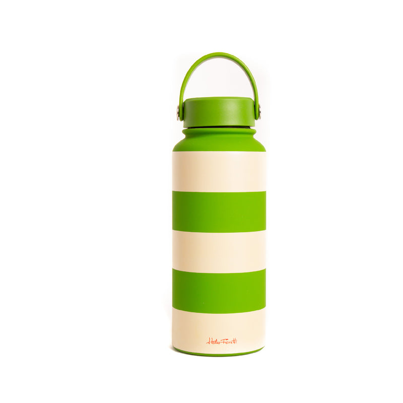 On The Go Bottle | Green Stripes | 1L