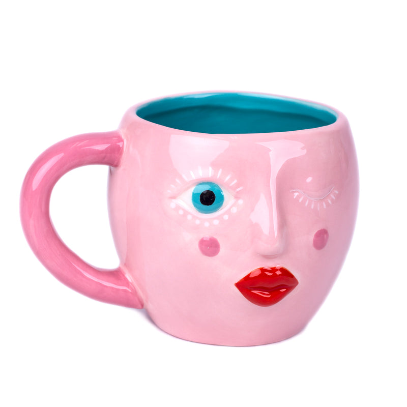 Pink Face Mug