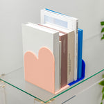 Pop Art Bookends | Blue & Pink | Set of 2