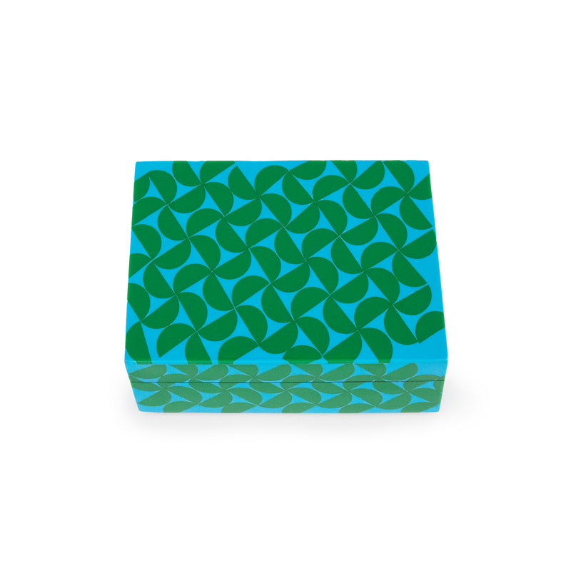 Resin Decorative Box | Blue & Green