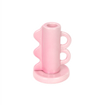 Retro Double Handle Candle Holder | Light Pink