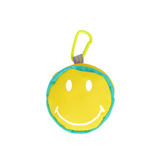 Retro Smiley Face Coin Purse | Yellow