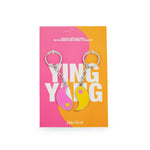 Set of 2 Keyrings | Ying Yang | Yellow & Lilac