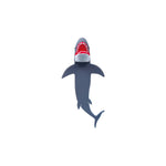 Sharky the Shark Bookmark | Blue & Red