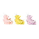 Teddy Bear Candles | Set of 3