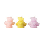 Teddy Bear Candles | Set of 3