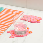 Tiger Coasters | Pink | Set of 4