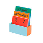 Wooden Desk Calendar | Bright Rainbow