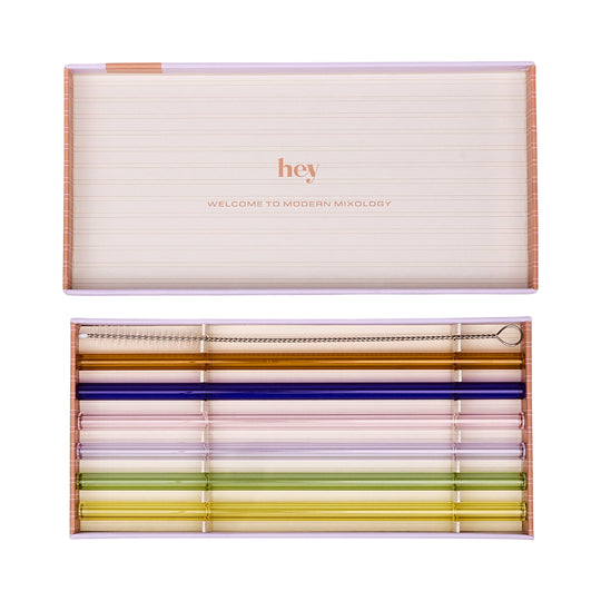 The Danny Glass Highball Straws | Multicolour | Set of 6