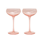 The Lou Coupe Cocktail Glasses | Blush | Set of 2