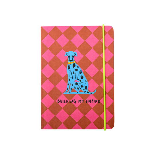 Hijinx 'Building My Empire' Dog Notebook | Pink & Red