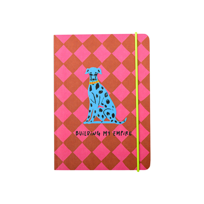 Hijinx 'Building My Empire' Dog Notebook | Pink & Red