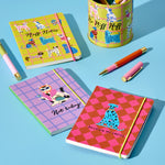 Hijinx 'Building My Empire' Dog Notebook | Pink & Red