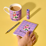 Hijinx 'Not Today' Cocktail Cat Notebook | Purple | A6