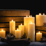 Luxe Collection Natural Glow LED Candle | Cream | 23cm