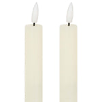 Luxe Collection Natural Glow LED Dinner Candles | Ivory | 2x25cm