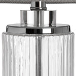 Roma Glass Table Lamp with Linen Shade | 81cm