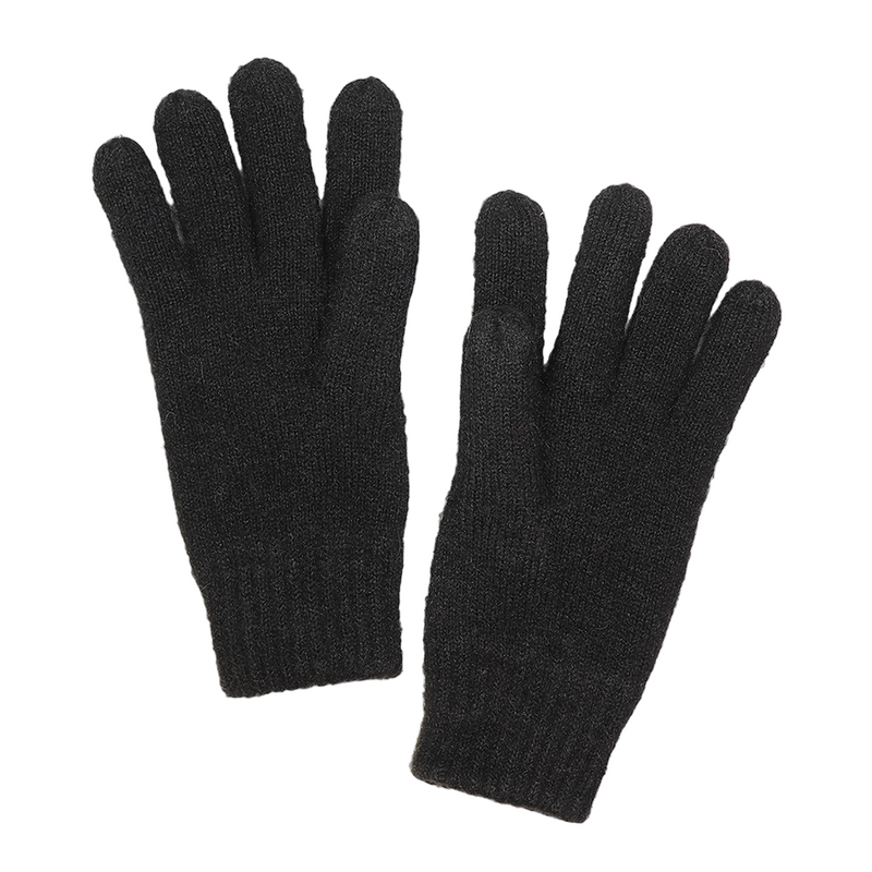 Men's Rib Knit Gloves | Black